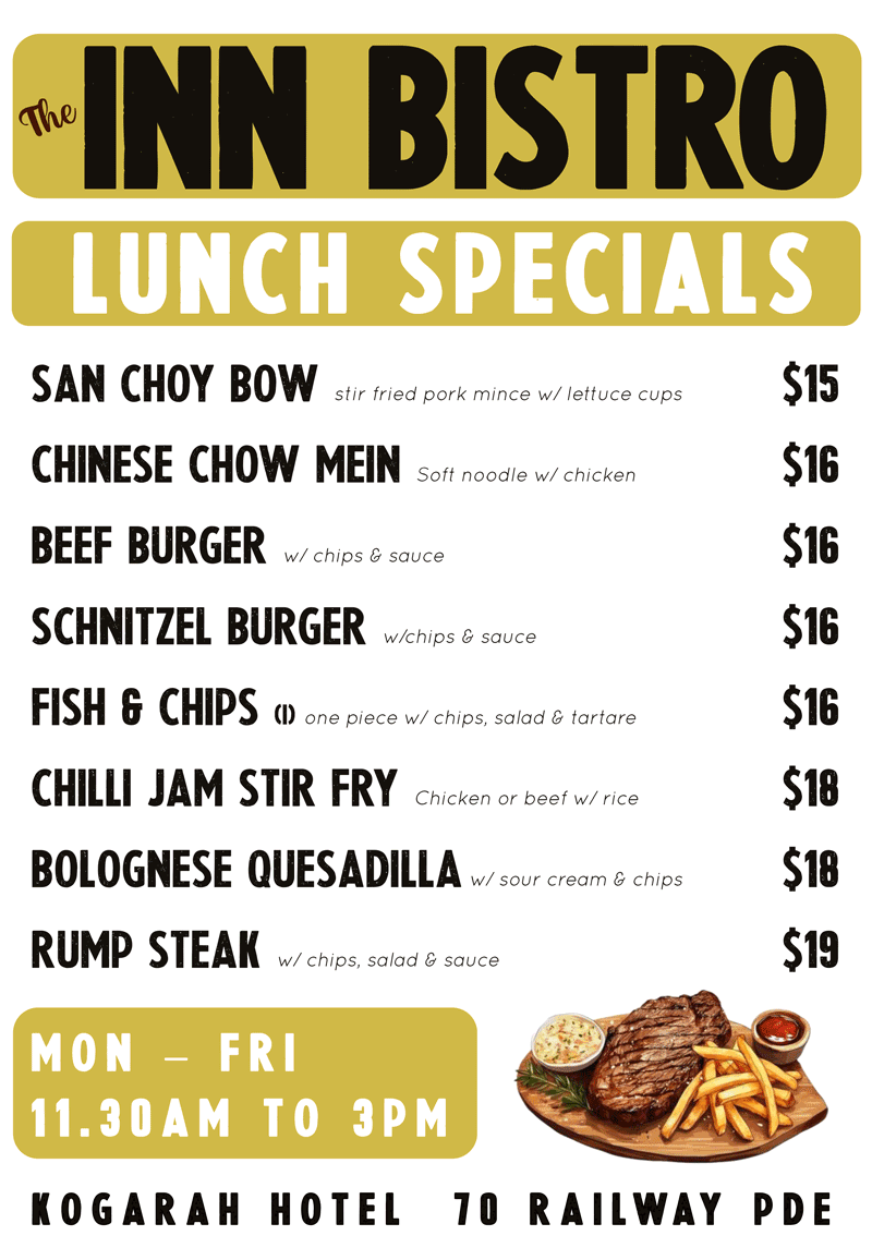 The INN Bistro Lunch Specials